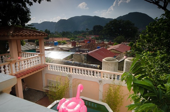 'Vista desde otra terraza' Casas particulares are an alternative to hotels in Cuba.